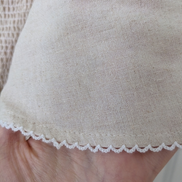 Mango Linen midi beige dress Size S New with tag - Picture 5 of 8